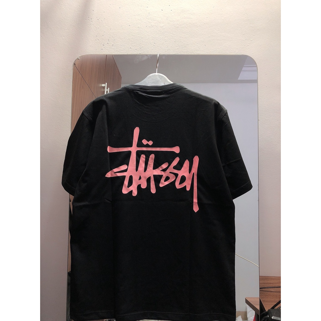 Áo Thun Stussy Chữ Kỹ Màu Hồng, Áo phông Cotton Cao Cấp | BigBuy360 - bigbuy360.vn