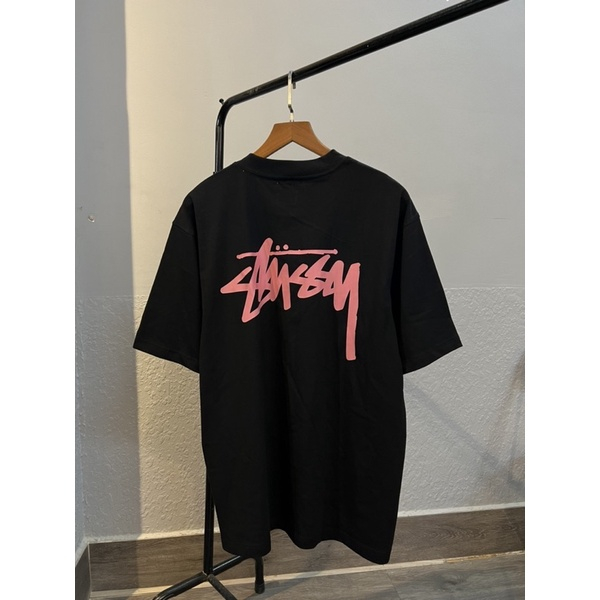 Áo Thun Stussy Chữ Kỹ Màu Hồng, Áo phông Cotton Cao Cấp | BigBuy360 - bigbuy360.vn
