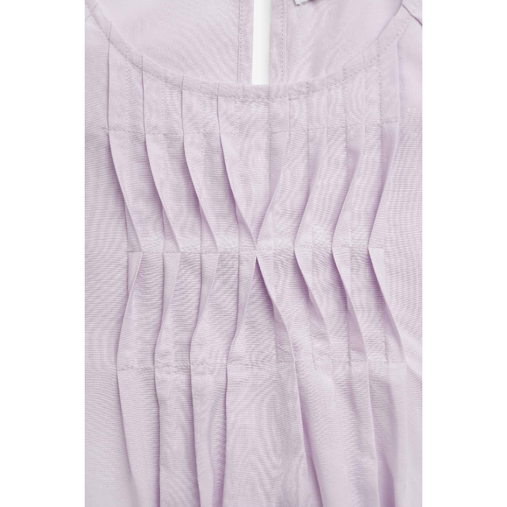Áo Kiểu Nữ Tay Ngắn Xếp Ly Knit Form Regular - Routine 10F22SHSW002
