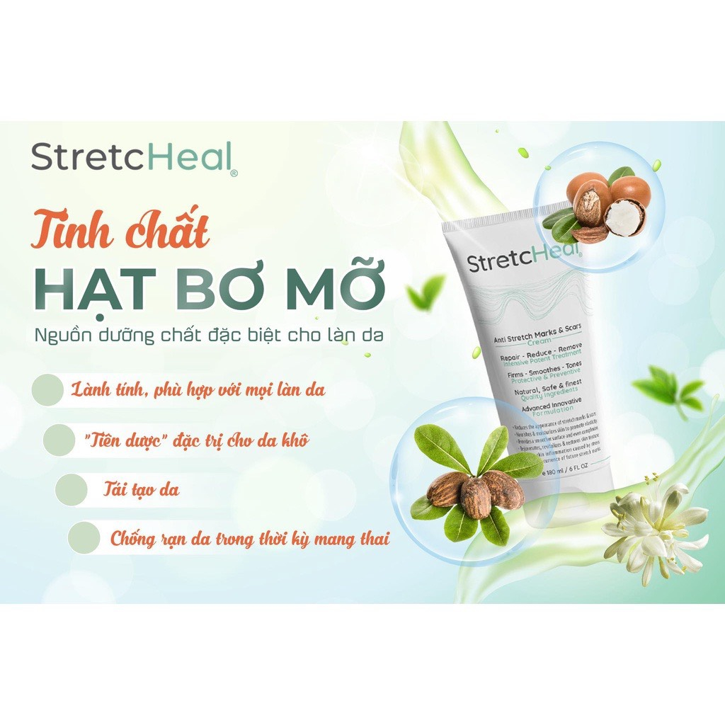 Kem Chống Rạn Da StretcHeal hàng cty 180ml