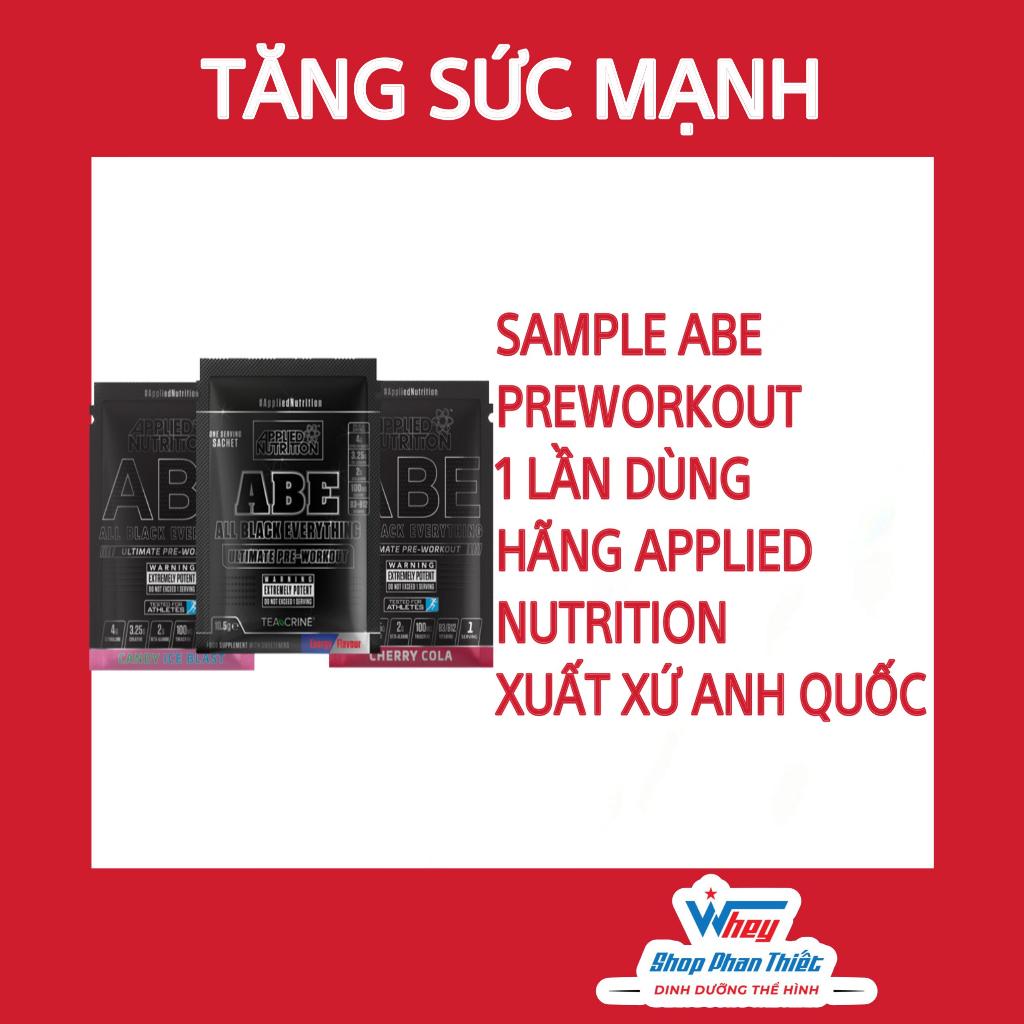 SAMPLE ABE PREWORKOUT APPLIED NUTRITION - 1 SERVING