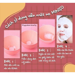 Combo 100 Viên nén mặt nạ giấy Miniso