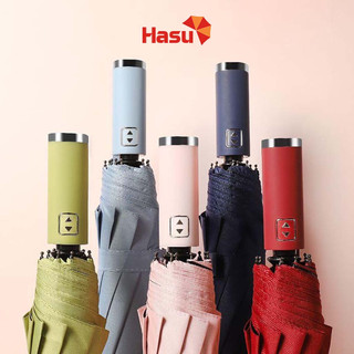 Ô dù che nắng mưa gấp gọn tự động 2 chiều 10 nan chống UV - Ô dù cầm tay tự động gấp mở