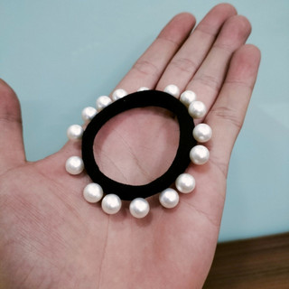 1 Dây Thun Cột Tóc Đính Ngọc Xinh Xắn