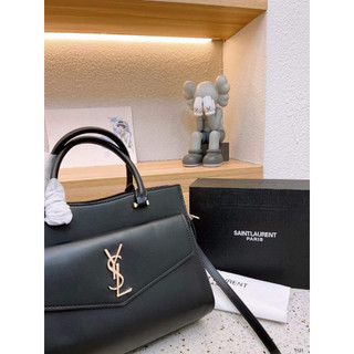 Túi xách nữ công sở da đen trơn size 31cm