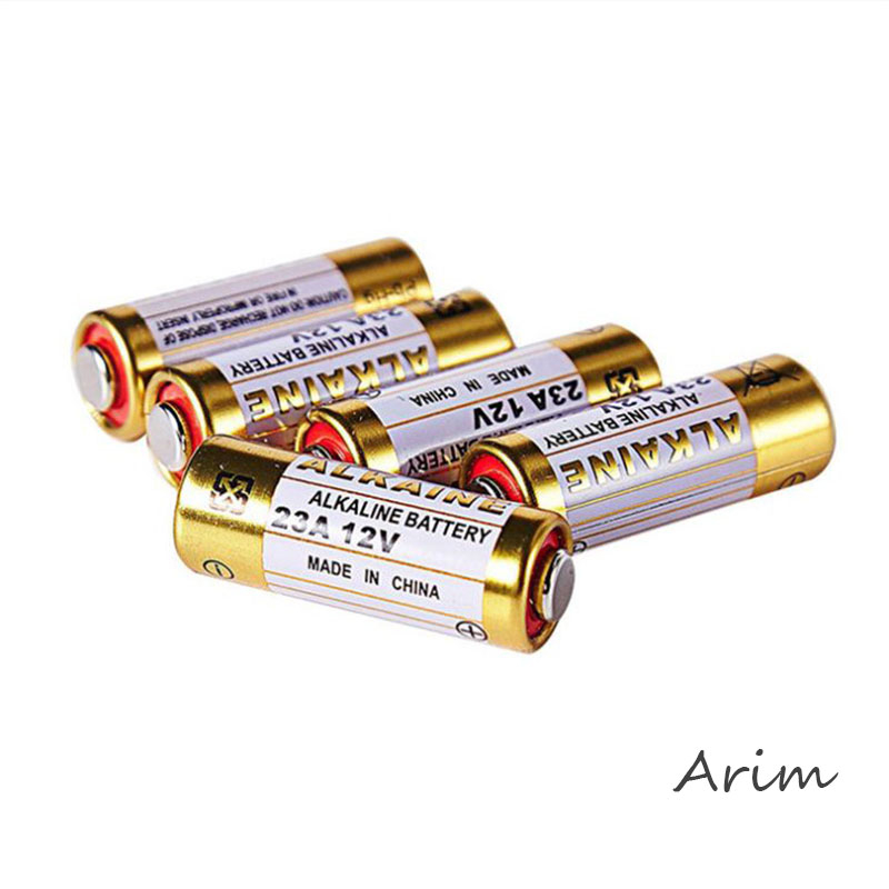 1 vỉ 5 viên pin 23A 12V Pin điện áp cao cho Chìa khóa điện, điều khiển cửa cuốn, chuông cửa, báo động Arim