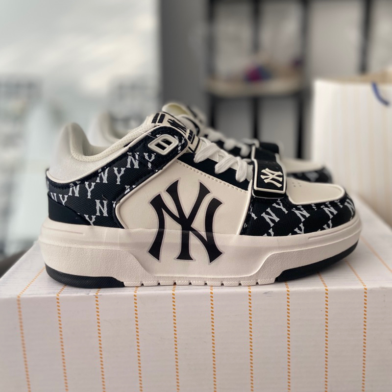 Giày MLB Chunky Quai Dán Họa Tiết Đen Trắng . Hàng Cao Cấp Đủ Size 36-43 - thanggiaychina
