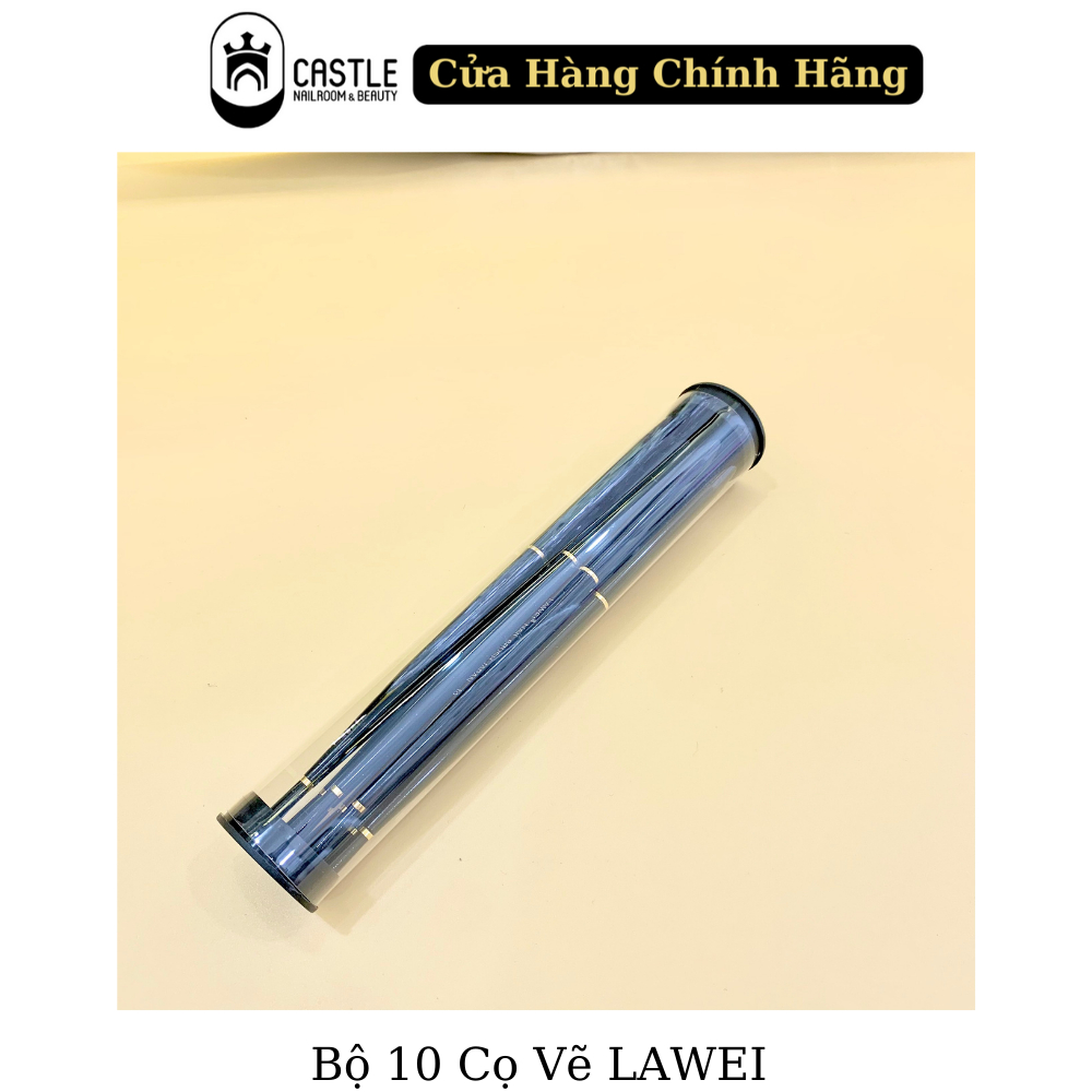 Bộ 10 Cây Cọ Vẽ LAWEI Nail Brush Japan Chuyên Dụng - Cọ Vẽ Móng