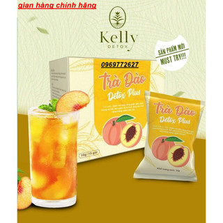 Trà Giảm Cân Kelly Detox Plus - trà đào detox plus Mẫu Mới