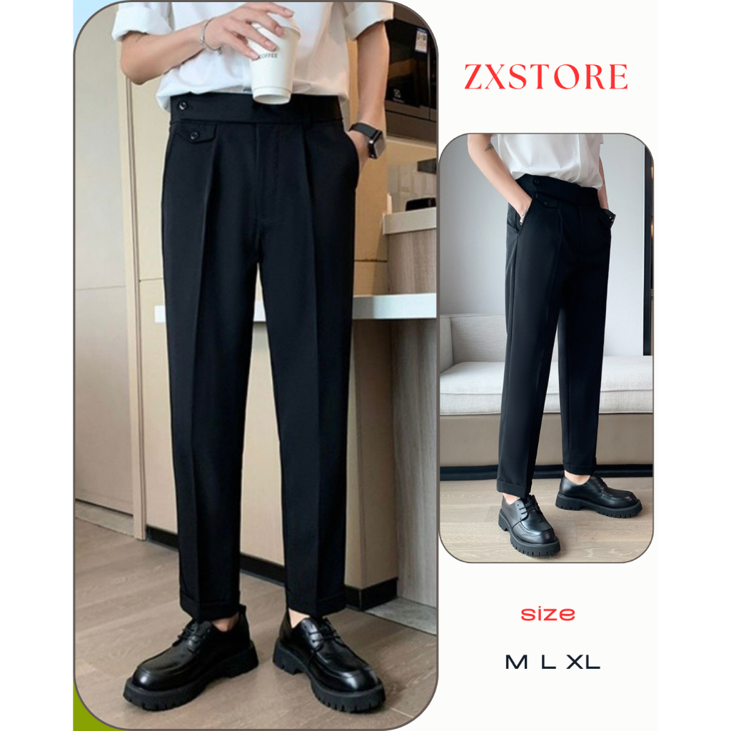 Quần Nam Dáng Baggy Cao Cấp Chất Trượt Nhật Zxstore.vn - Quanbaggy8021