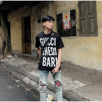 Áo thun GC the Bara vải cotton form rộng tay lỡ cực hot, Áo Phông Unisex Nam Nữ