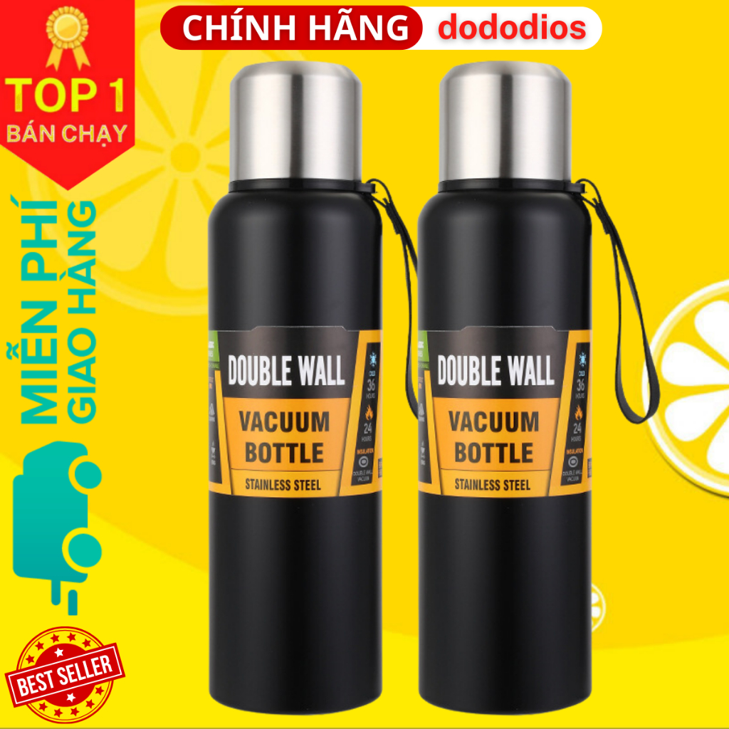 Bình Giữ Nhiệt Bằng Thép Không Gỉ Vacuum Bottle LHC6180SLV, có lưới lọc trà - Hàng chính hãng dododios