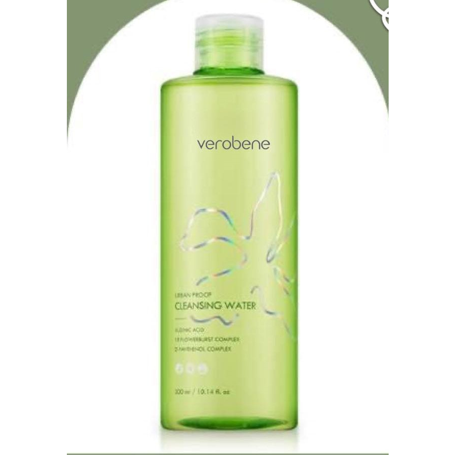 Nước tẩy trang Hàn Quốc Verobene Cleansing Water giúp làm sạch, dưỡng ẩm da 300ml