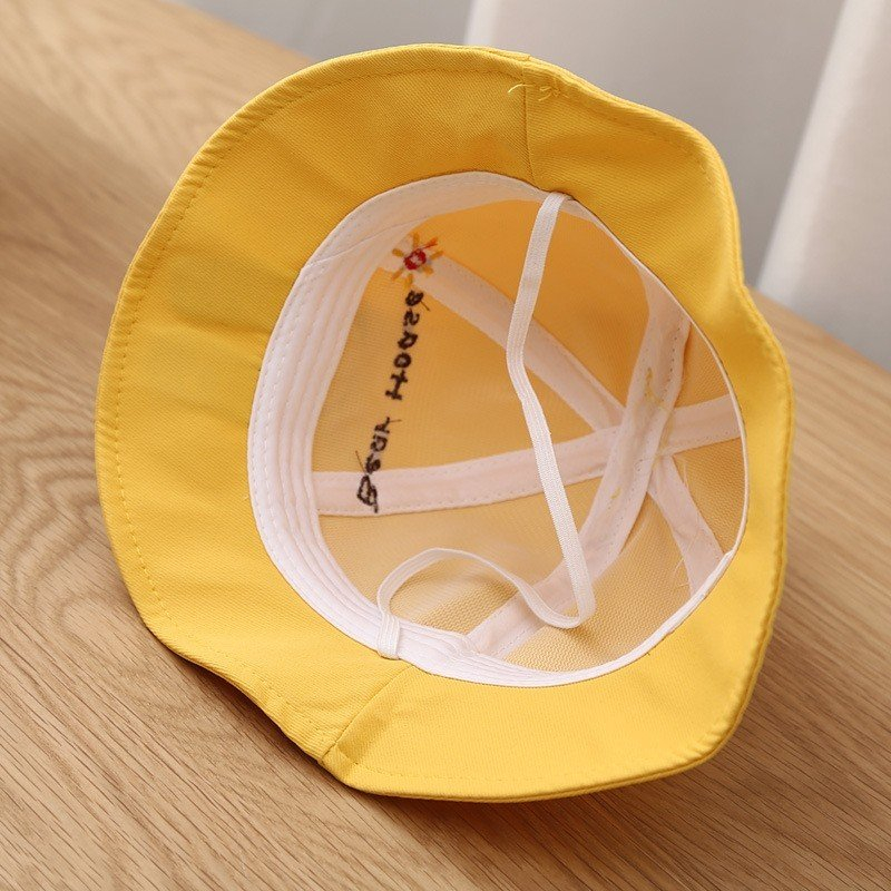 Mũ Gấu Bear House Rộng Vành WOWKIDS Họa Tiết Tai Gấu Có Quai Cho Bé Trai, Bé Gái Từ 0-3 tuổi