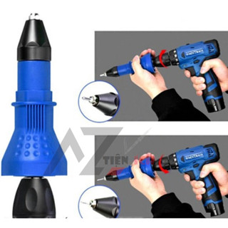 Rút đinh rive có tay cầmĐầu rút đinh rive gắn máy khoan - RIVE - Đầu kít rút đinh rive - BỘ ĐẦU KÍT RÚT RIVE ĐINH TÁN, R