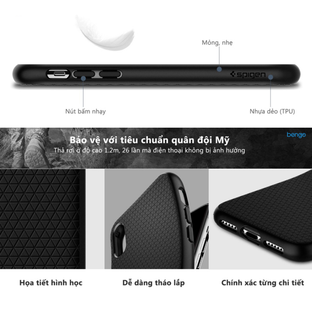Ốp Lưng IPhone X - SPIGEN Liquid Air