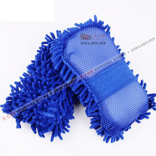 Miếng san hô rửa xe MICROFIBER mềm mịn ( Màu ngẫu nhiên )