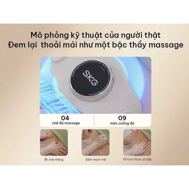 ĐAI MASSAGE EO SKG K3-2 giúp bạn xóa tan hiệu quả những đa.u nhức vùng thắt lưng bấy lâu nay