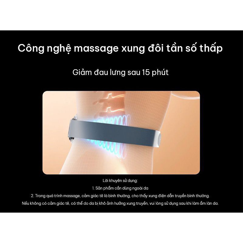 ĐAI MASSAGE EO SKG K3-2 giúp bạn xóa tan hiệu quả những đa.u nhức vùng thắt lưng bấy lâu nay