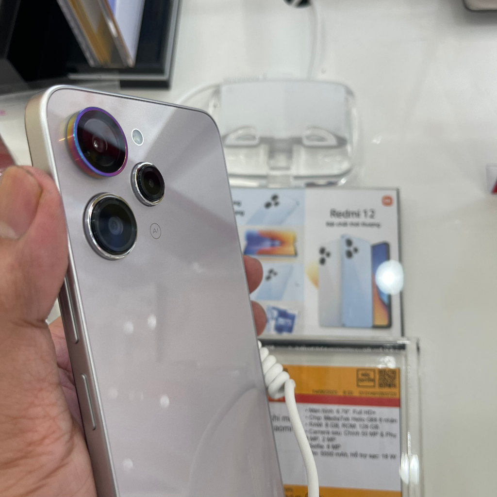 Bộ 2 Viền  chụp camera liền kính cường lực bảo vệ camera Xiaomi Redmi 12