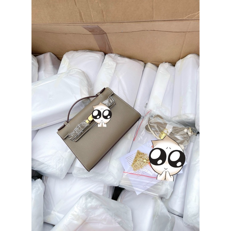 Túi Xách  SIze 21CM Tang Vàng Bản Cao Cấp Fullbox Đủ 3 Màu Đen,Ghi Tây,Trắng,hồng,nâu bò,cam