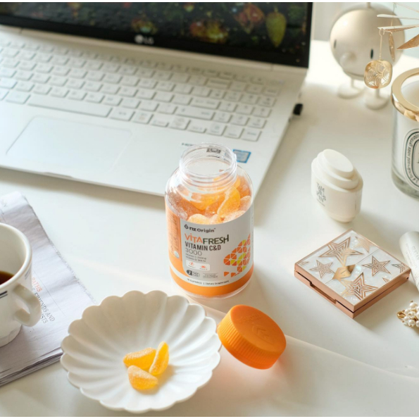 Kẹo Dẻo Vitamin C&D  3000 Vita Fresh Tăng Đề Kháng, Hỗ Trợ Làm Sáng Da, Chắc Xương