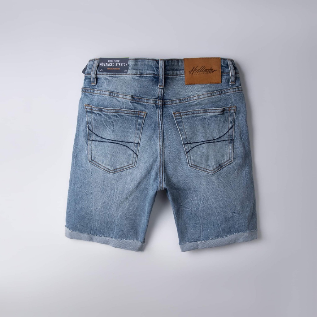 Quần Short Jean Nam Cao Cấp Hollister - Chất co Dãn - Thời trang, Phong Cách, Cá Tính
