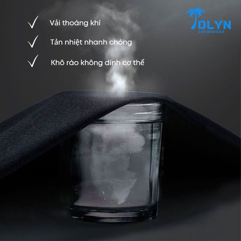 Bộ đồ bơi, quần áo bơi nam cao cấp TOLYN Quần đi biển 2 lớp, tập gym, chạy bộ, bóng chuyền, cầu lông Hàn Quốc KP053