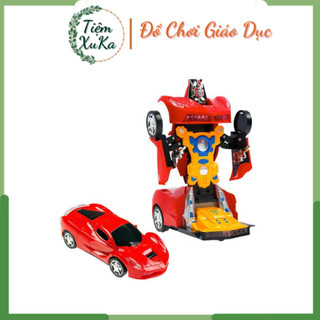 Đồ chơi trẻ em] xe robot biến hình siêu nhân đồ chơi ô tô biến hình siêu nhân cực ngầu cho bé.