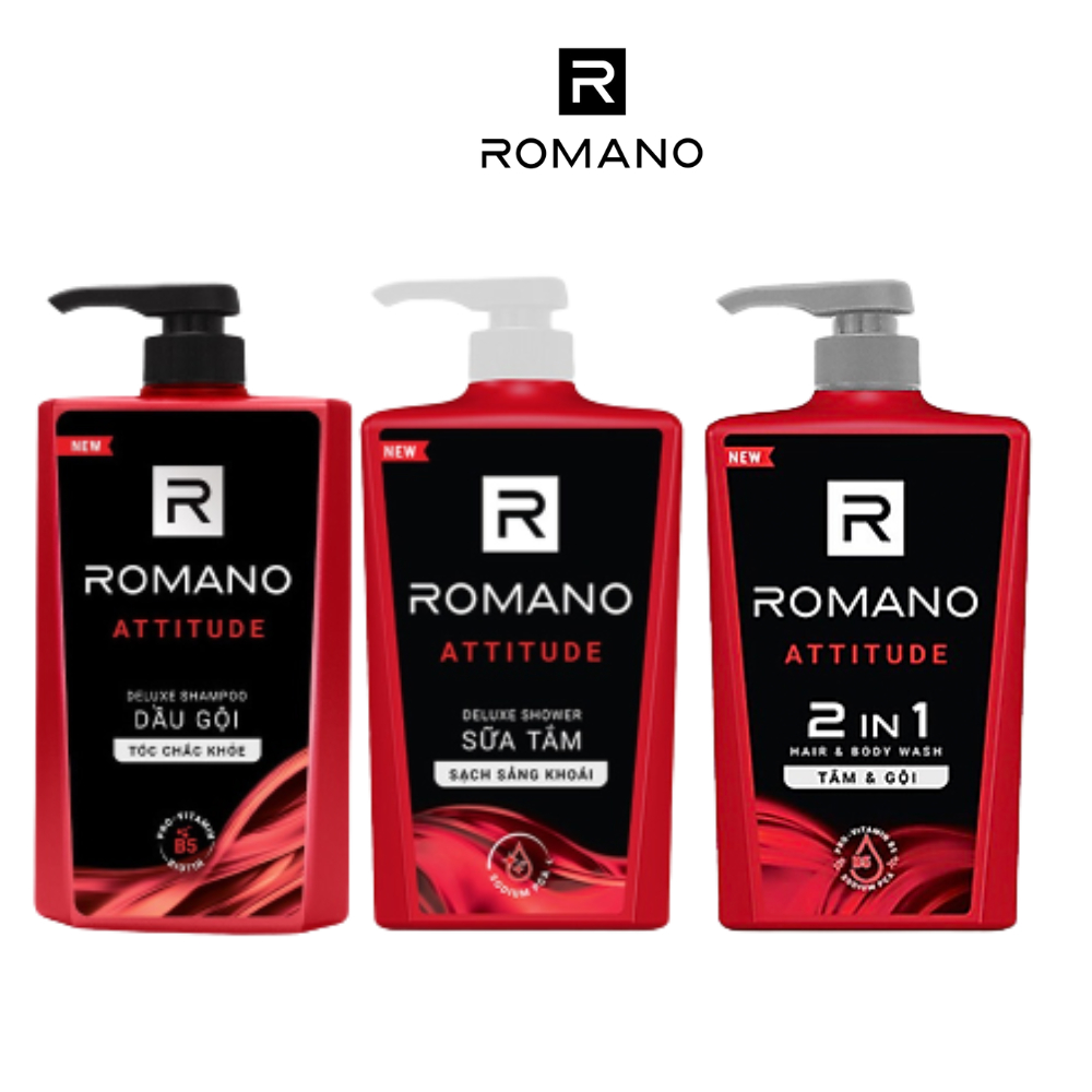 Sữa tắm Gội Hương Nước Hoa ROMANO Attitude Chai Dầu gội ROMANO Attitude / Sữa tắm ROMANO Attitude 18