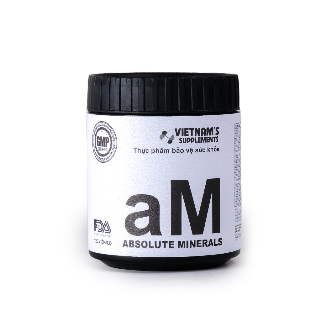 Viên uống bổ sung vitamin nhóm B và khoáng chất Absolute Minerals 120 viên/lọ - VN Supplements