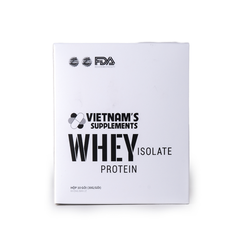 Whey Protein Isolate gói dùng 1 lần tiện dụng  1 gói 30 gram