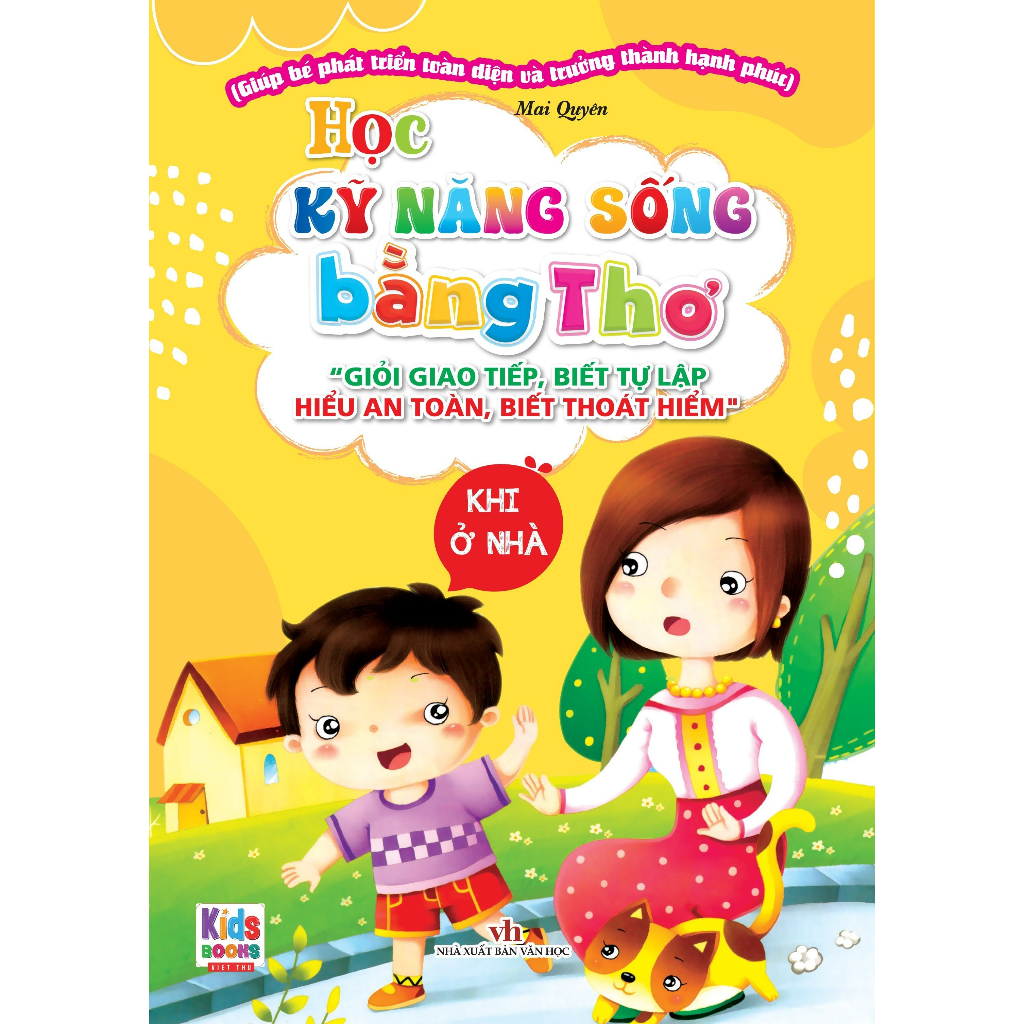 Sách - Học Kỹ Năng Sống Bằng Thơ: Khi Ở Nhà