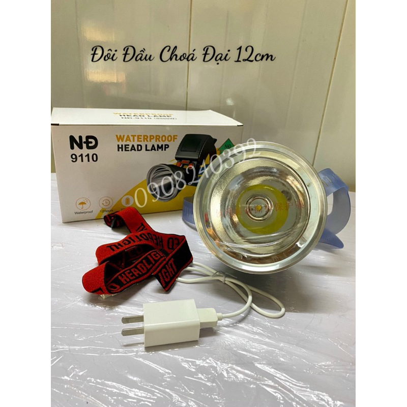 ✨ Đèn pin đội đầu siêu sáng chống nước NĐ 9110 - 9950