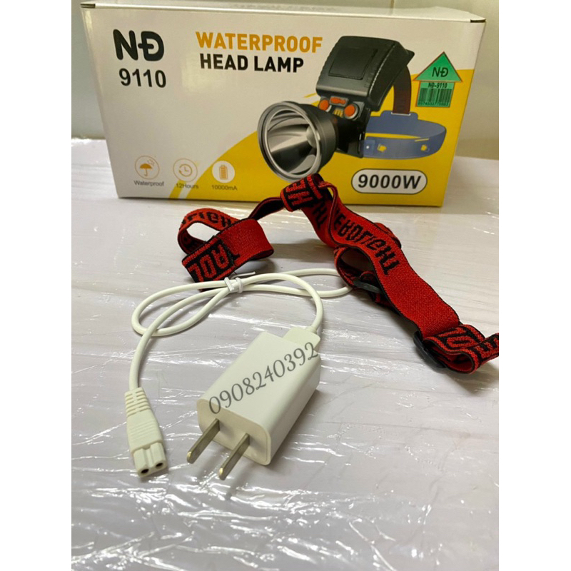 ✨ Đèn pin đội đầu siêu sáng chống nước NĐ 9110 - 9950