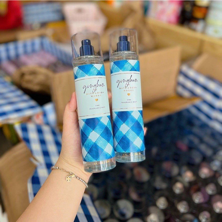 (BILL BBW) Body mist Gingham Bath & Body Works 236ml