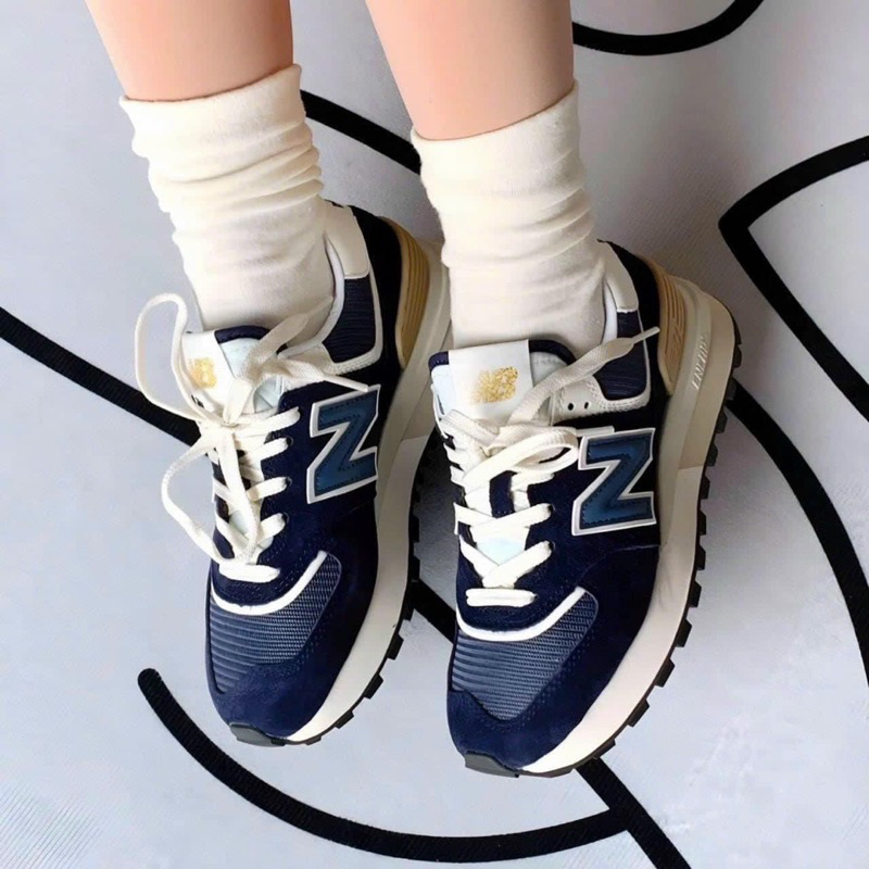 Giày sneaker chữ N số 574 version 2 xanh navy