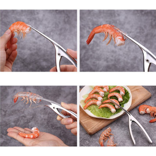 Dụng cụ bóc vỏ tôm 2 đầu đa năng (Làm lòng, bóc vỏ tôm, lấy chỉ tôm, đánh vảy cá... siêu nhanh)