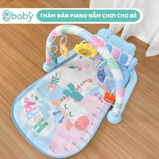 Thảm nhạc cho bé 9BABY có bàn Piano - Piano cho bé, Xúc xắc, đồ chơi treo nôi, gặm nướu bảo hành 6 tháng