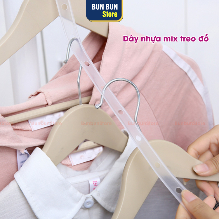 Dây nhựa mix phối đồ, dây lạt nhựa, treo bộ đồ dành cho cửa hàng thời trang, quần áo | BigBuy360 - bigbuy360.vn