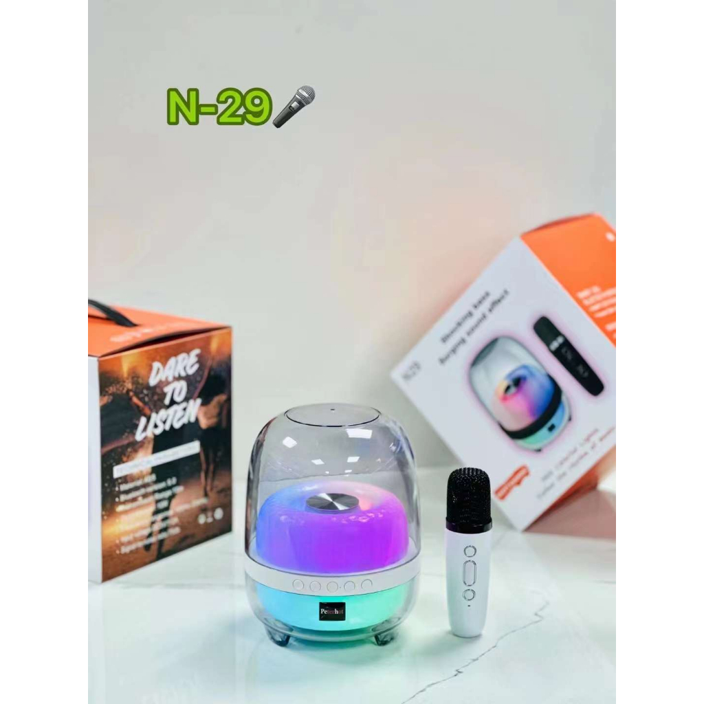 LOA VÀ MICRO KHÔNG DÂY BLUTOOTH MINI XÁCH TAY HÁT KARAOKE TẠI GIA, ĐI DU LỊCH- NHIỀU MÀU SẮC, ÂM THANH SỐNG ĐỘNG N29