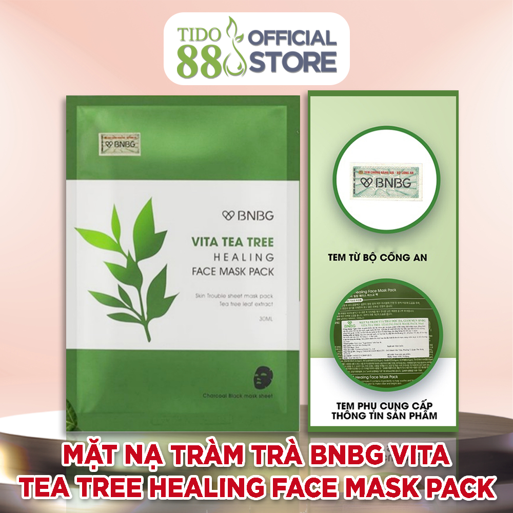 Mặt nạ tràm trà BNBG Vita Tea Tree Healing Face Mask Pack 30ml NPP Tiod88