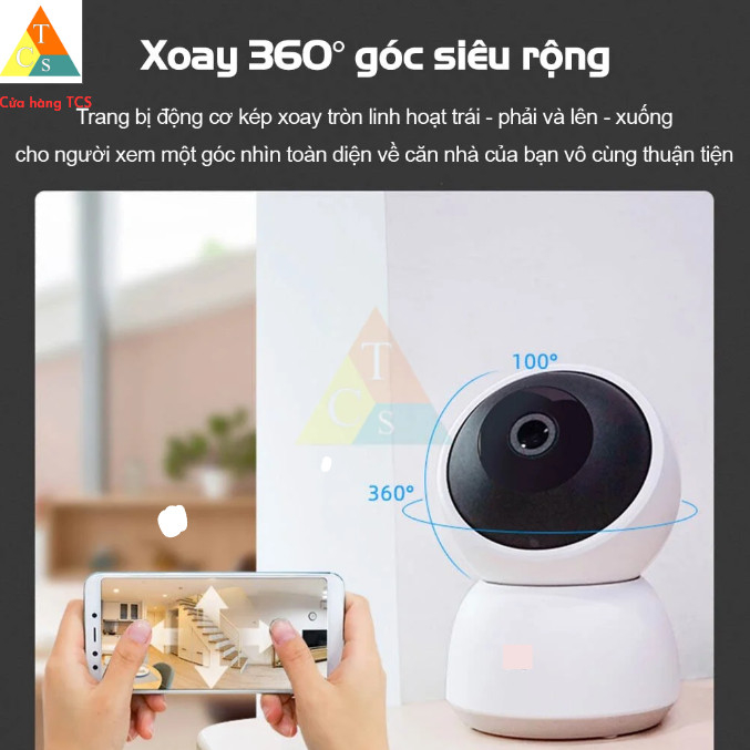 Camera giám sát Imilab A1 2K-Bản quốc tế 2k 1296p xoay 360 độ