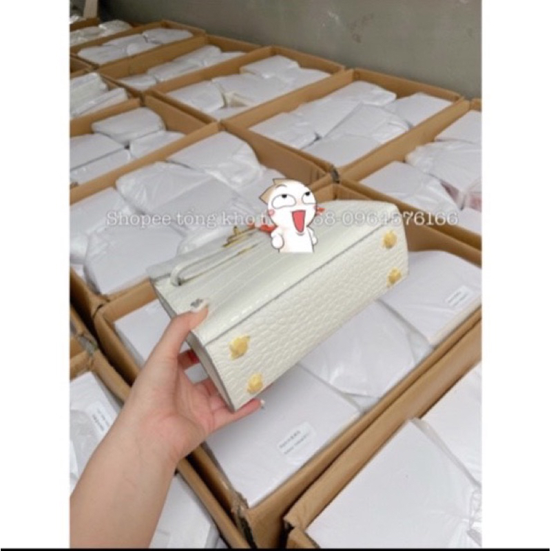 Túi Xách Nữ Da Rắn  Size 21,25 Dáng Cao FullBox Tặng Kèm Khăn Nơ