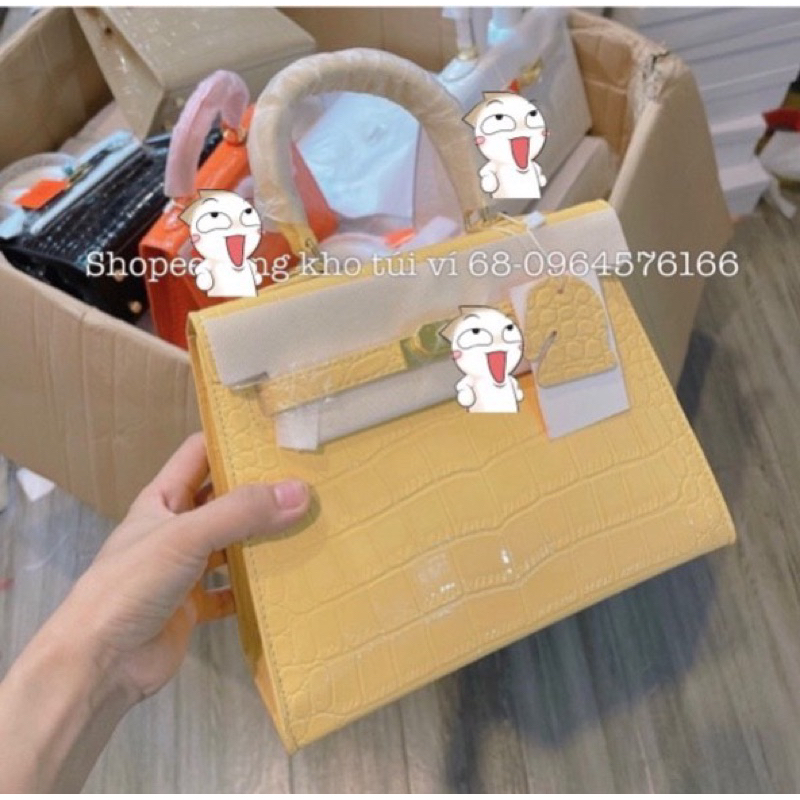 Túi Xách Nữ Da Rắn  Size 21,25 Dáng Cao FullBox Tặng Kèm Khăn Nơ