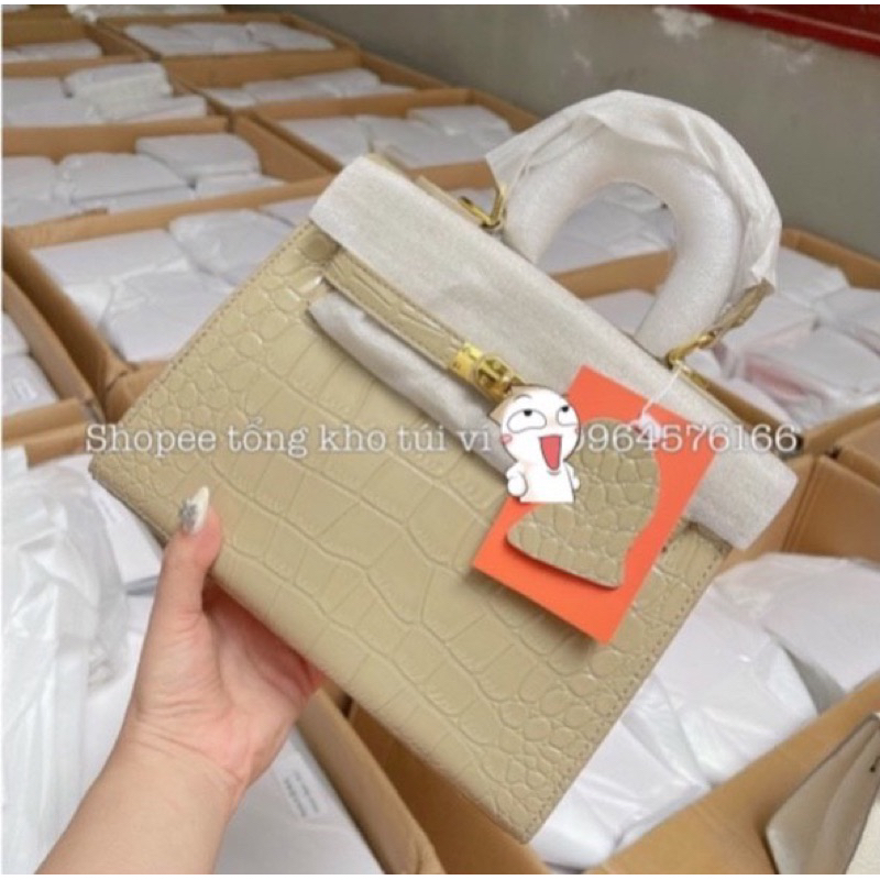 Túi Xách Nữ Da Rắn  Size 21,25 Dáng Cao FullBox Tặng Kèm Khăn Nơ