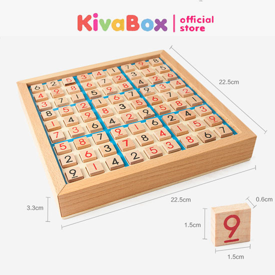 Bộ đồ chơi thông minh cờ vua , cờ tướng, sudoku Kivabox chân đế gắn nam châm từ tính