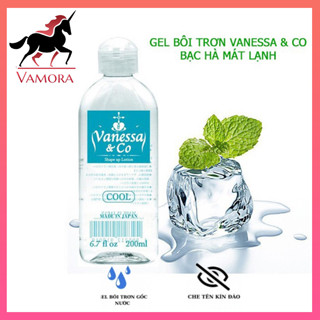 Gel Bôi Trơn Mát Lạnh Bạc Hà Giảm Đau Nhật Bản Trong Suốt Vanessa & Co 200ml Vamora