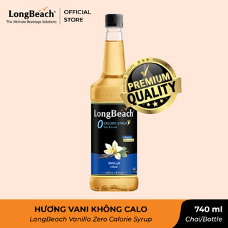 Siro Không Calo Hương Vani - LongBeach Vanilla Zero Calories Zero Syrup 740ml