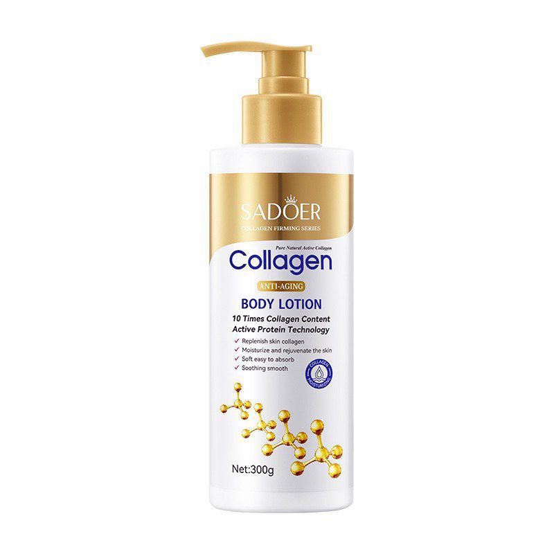 ￼Kem Dưỡng Thể Toàn Thân, Kem Dưỡng Body Lotion 300ml Sadoer Collagen Dưỡng Trắng Da, Cấp Ẩm, Giúp Da Mịn Màng Tươi Sáng